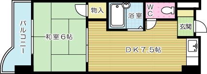 内山第２０ビル 307号室 間取り