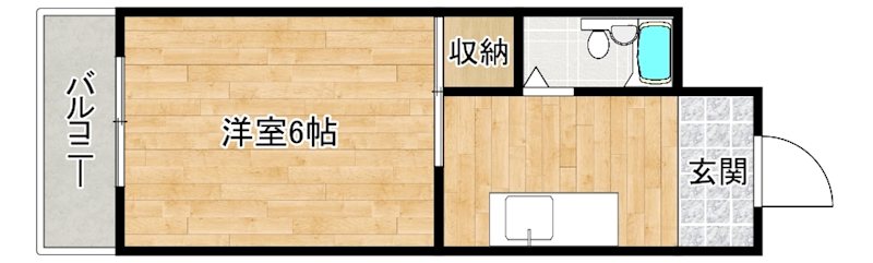 コラソン１０００吉田ビル 107号室 間取り