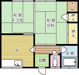 清風荘 8号室 間取り