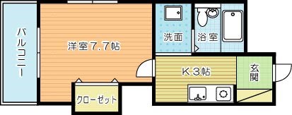 ベイサイドフラッツ 401号室 間取り