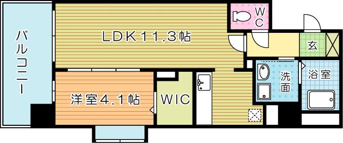 ラアヴェニール  101号室 間取り