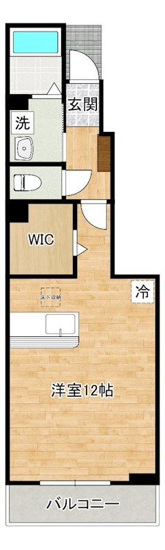 フェリスⅠ 103号室 間取り