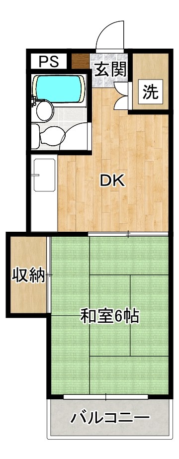 ビバライフ船場  507号室 間取り