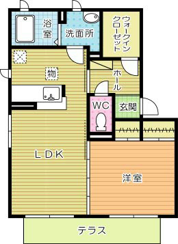 ヴィラパルコ　Ｂ棟 102号室 間取り