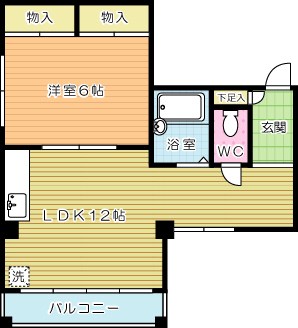 合田ビル 401号室 間取り