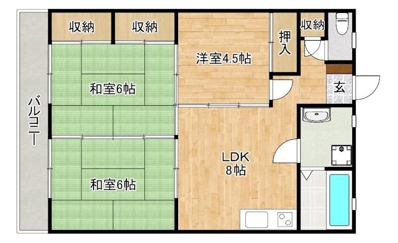 アルテハイム大手町 703号室 間取り