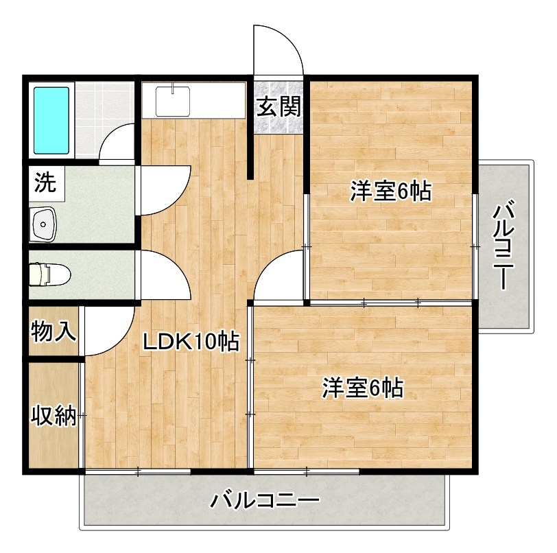 ベスト興産ビル 301号室 間取り