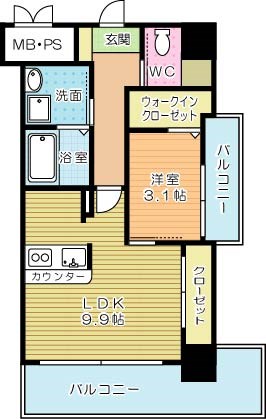 Ｒａｆｆａｅｌｌｏ（ラファエロ） 604号室 間取り