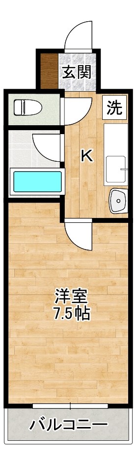 ヒロビルディング 307号室 間取り