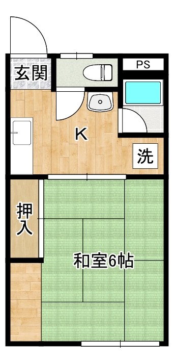 Fアパルトメント皿山町 103号室 間取り