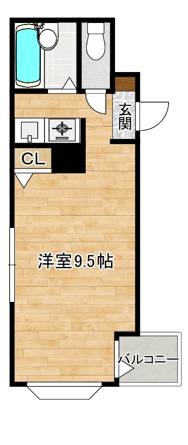アイコートⅠ 301号室 間取り