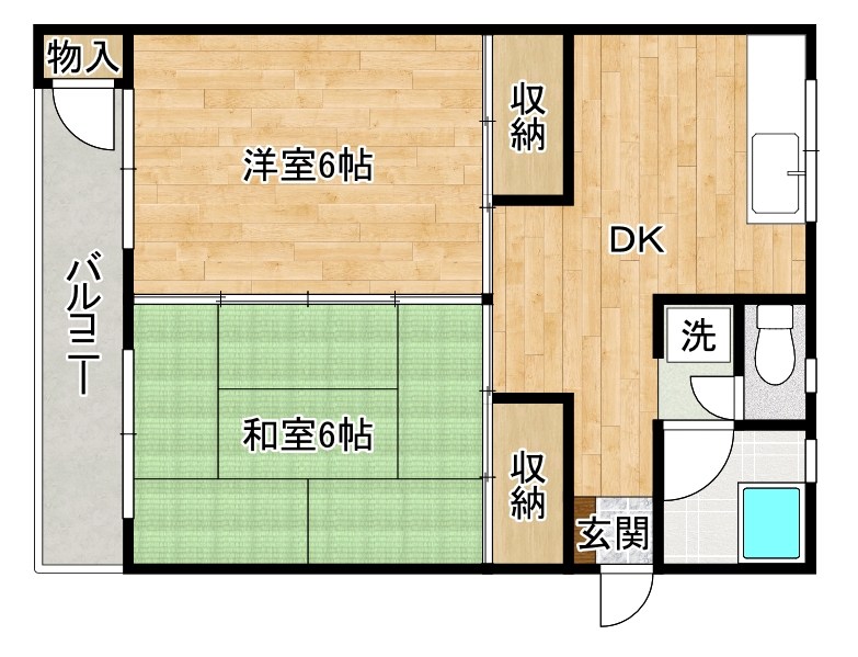 赤坂ハイツ   402号室 間取り