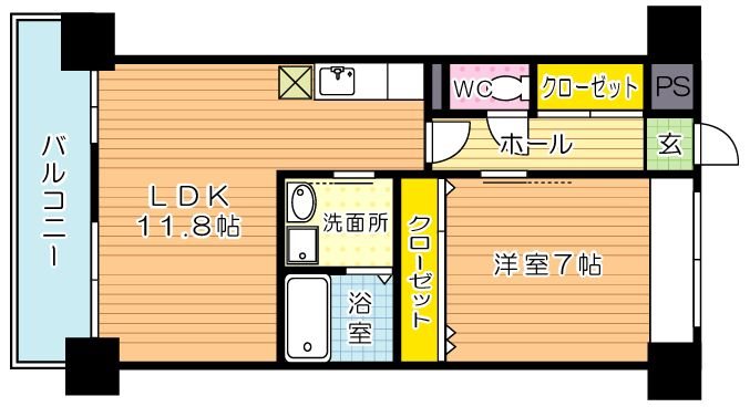 GRAVIS(グラヴィス)  1203号室 間取り