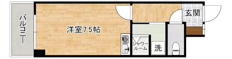 第１４共立ビル  203号室 間取り