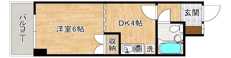第１４共立ビル  303号室 間取り