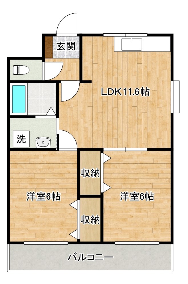 ソレイユ弐番館 101号室 間取り