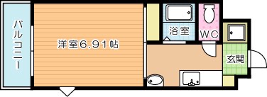 コートヒルズ  405号室 間取り