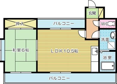 プログレス内山　 501号室 間取り