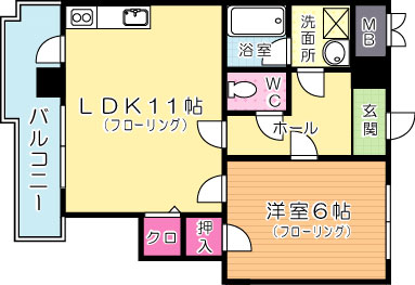 ヴィレッジ皆好園 502号室 間取り