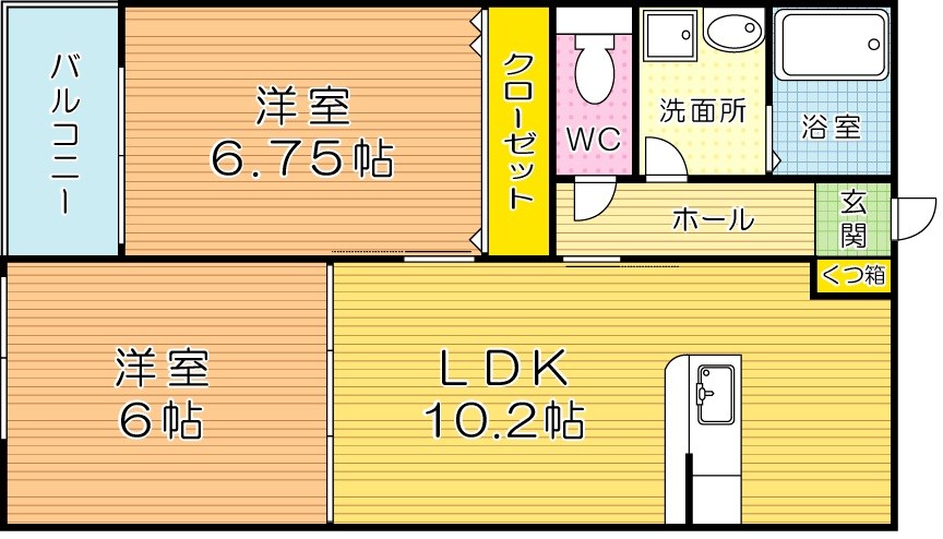 Ｒ&rsquo;ｓ Ｒｅｓｉｄｅｎｃｅ愛宕（アールズレジデンス愛宕） 102号室 間取り