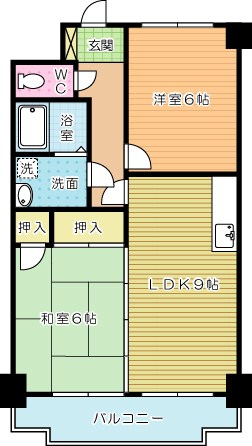 足立インターハイツ  203号室 間取り