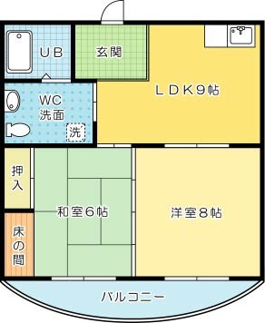 メゾンしらさぎ 103号室 間取り