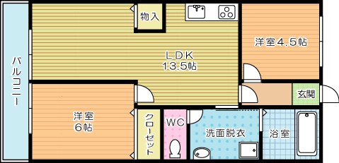 ＲＥＸＹＺ城野（レクシーズ城野） 103号室 間取り