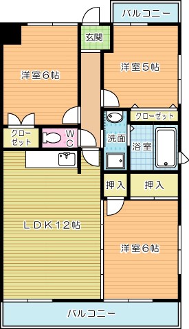 ルネッサンス宮ノ尾Ⅰ 304号室 間取り