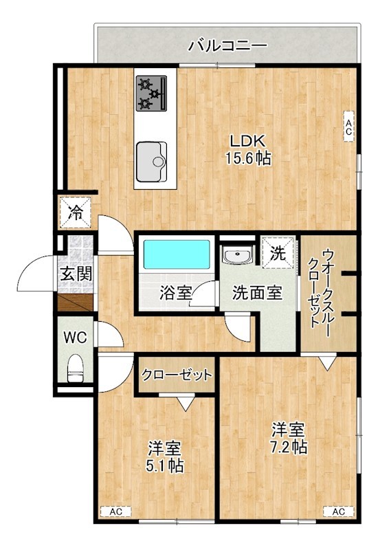 イゾラ   301号室 間取り