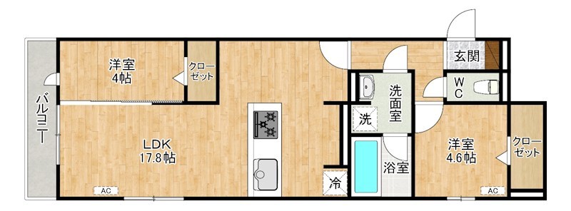 イゾラ   202号室 間取り