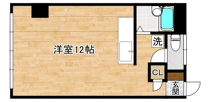九ベアＴｏｗｎ１  203号室 間取り
