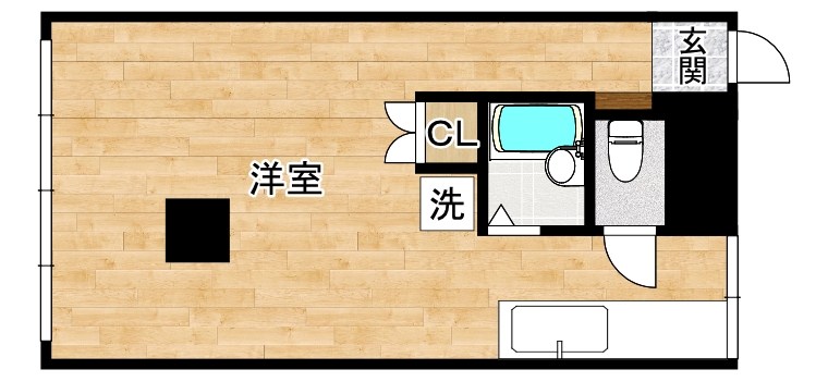 九ベアＴｏｗｎ１  202号室 間取り