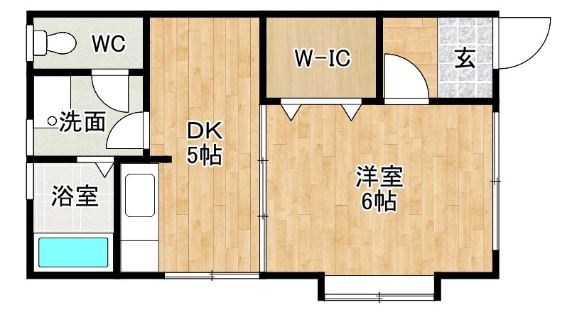 豊福ハイツ  101号室 間取り