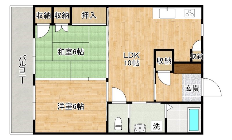 サンシャイン石田 103号室 間取り