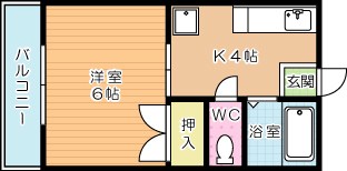ロマネスクもりつね 102号室 間取り