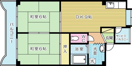 ムーブ奈須本 304号室 間取り