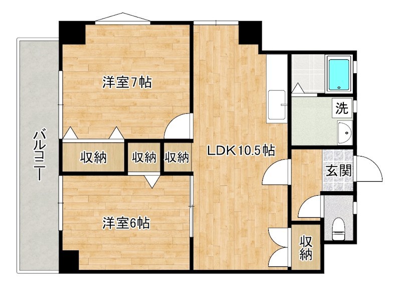 第４共立ビル 502号室 間取り