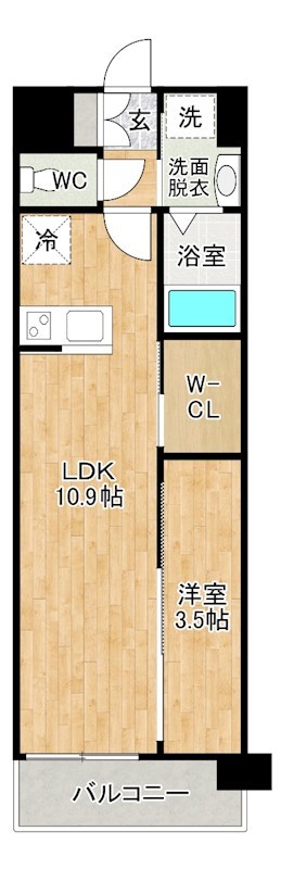 仮称)足原1丁目新築マンション   1002号室 間取り
