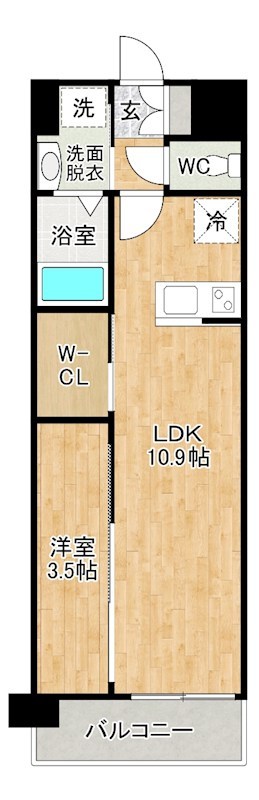 仮称)足原1丁目新築マンション   1003号室 間取り