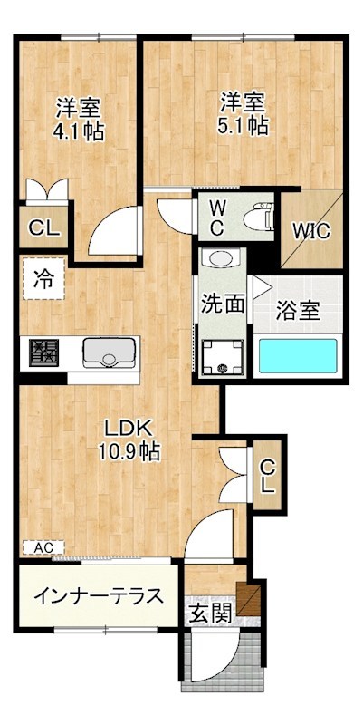 YENN（イエン） 103号室 間取り
