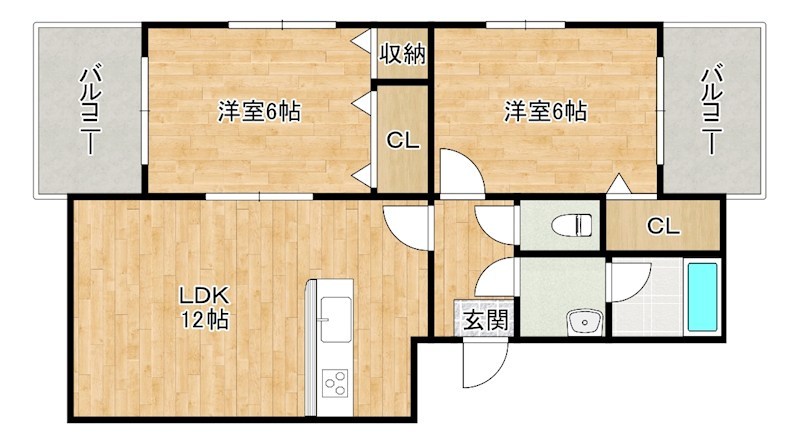 メゾン高田 202号室 間取り