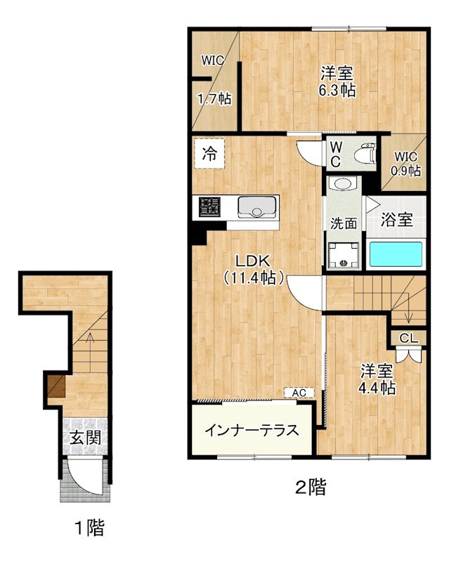 YENN（イエン） 203号室 間取り