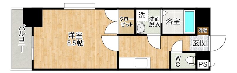 リファレンス門司駅前 504号室 間取り