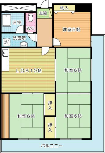 ホワイトパレス片野(分譲賃貸)  803号室 間取り