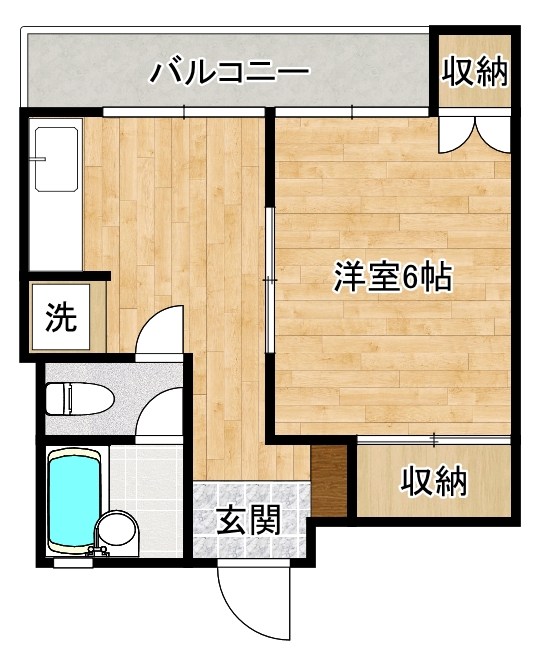瑞穂ハイツ  302号室 間取り