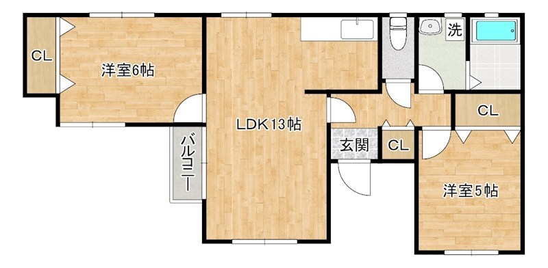 プロバンス赤坂  203号室 間取り