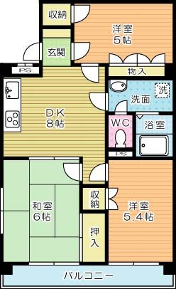 プレアール足立 305号室 間取り