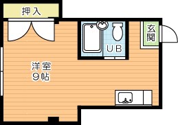 コーポラス旭 403号室 間取り