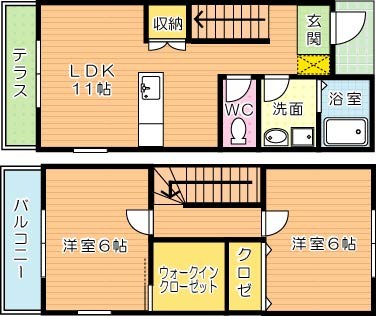 ソレイユ下原町Ⅱ 114号室 間取り