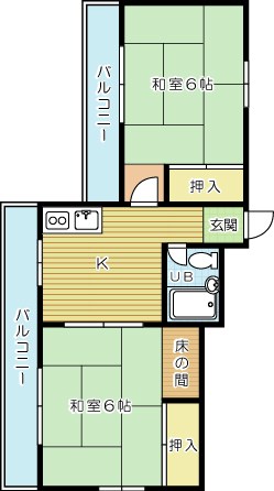 LES CINQ CHATS（レ・サンク・シャ） 401号室 間取り